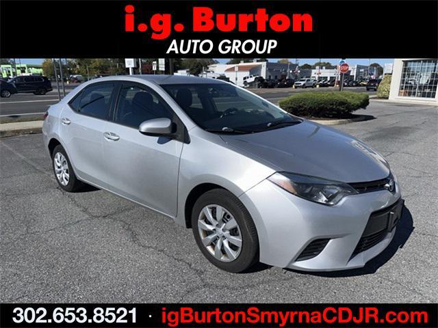 2016 toyota corolla l