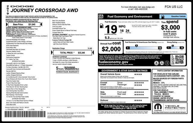 2019 dodge journey crossroad