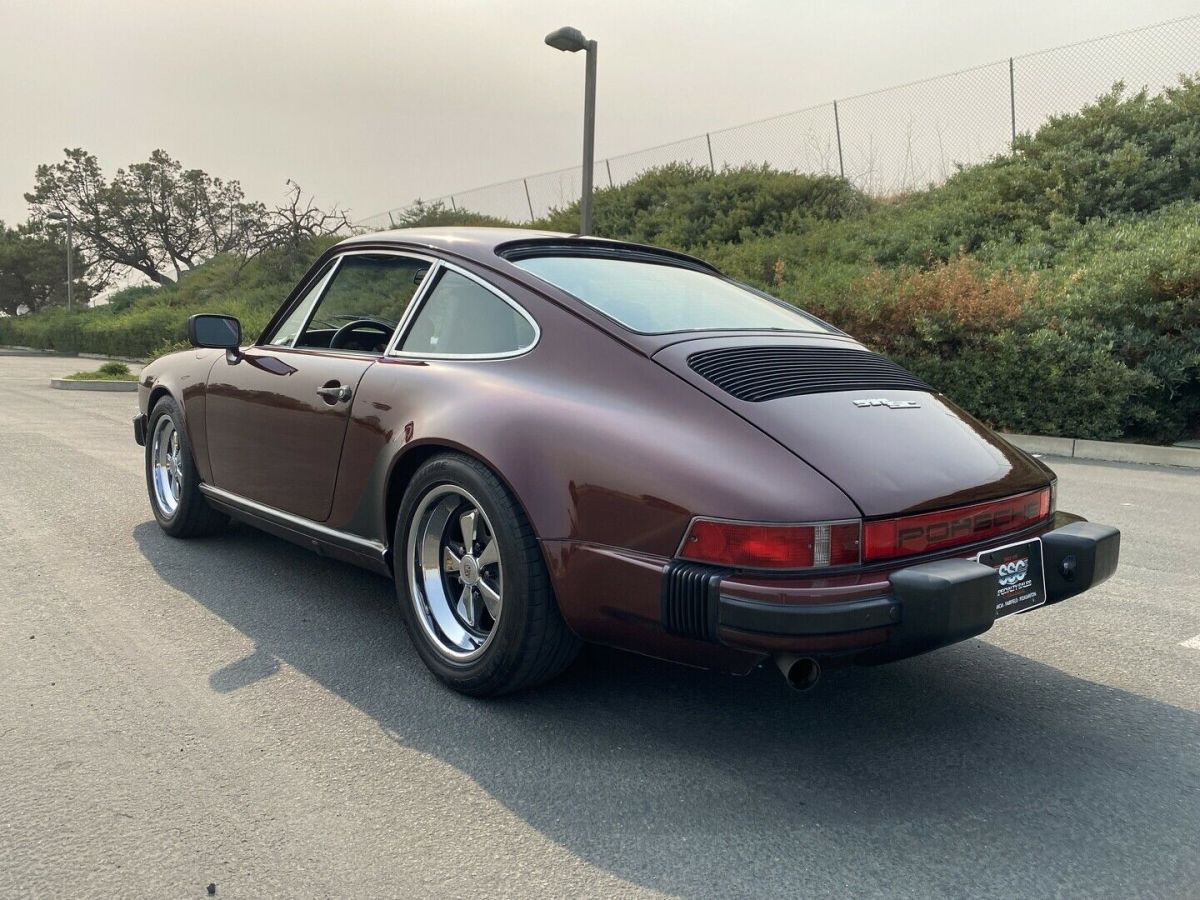 1980 porsche 911 22808 miles burgundy coupe 5-speed manual