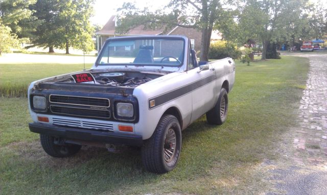 international havester scout ii 4wd, autotrans, a/c, removable hardtop,running