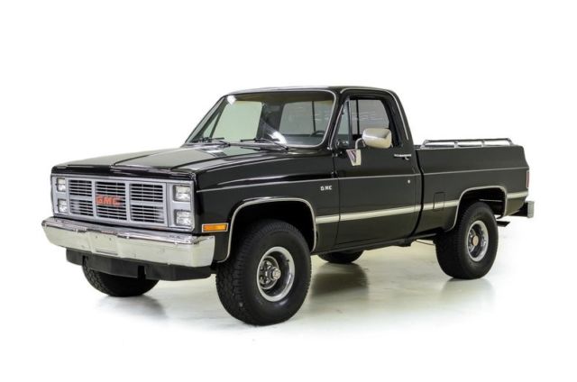 1985 gmc k1500 81021 miles black pickup truck 305 ci 3-spd auto