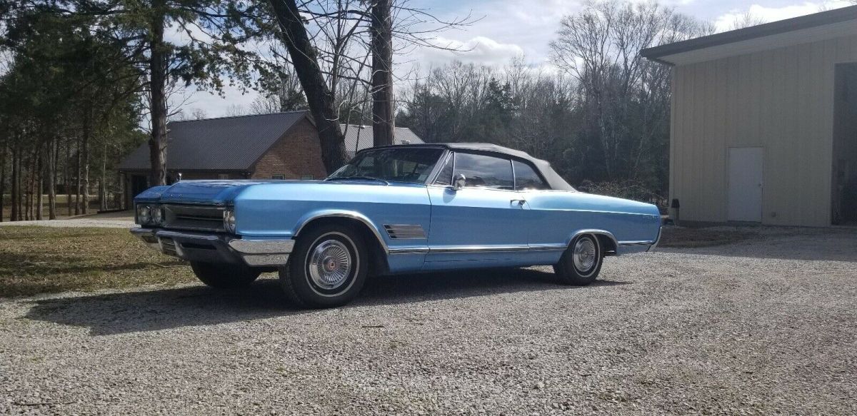 1966 buick wildcat convertible blue rwd automatic base
