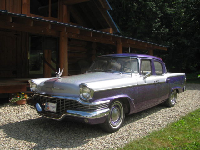 classic 1957 studebaker v8 commander 4dr sedan: june's wedding limo