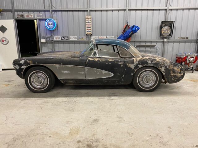 1957 chevrolet corvette hot rod restoration project inop needs love hardtop