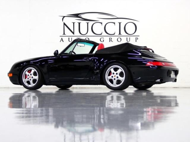 95 porsche 911 cab - black / red with only 51k miles! new top! great condition!