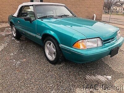 1992 ford mustang lx convertible 5.0 55k miles calypso green