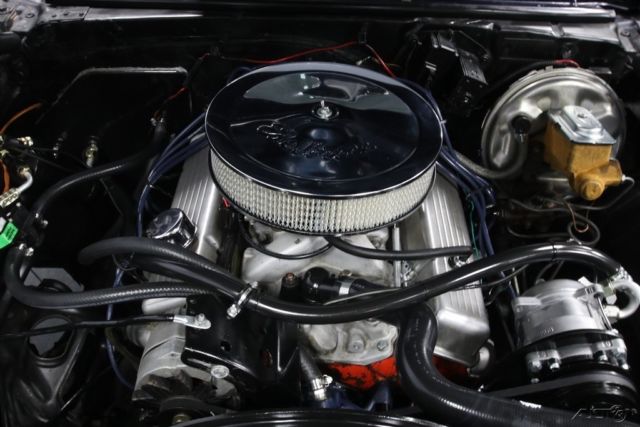 classic vintage chevy hatchback built 2 tone muscle blue silver black chrome