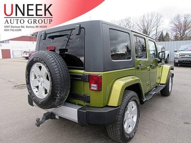 used 2008 jeep wrangler 4wd unlimited sahara burton, mi 48509 for sale in flint, michigan