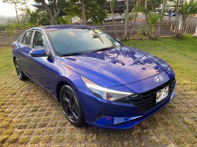 2023 hyundai elantra hybrid blue