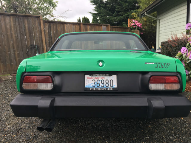 java green 1976 triumph tr7 coupe in excellent condition