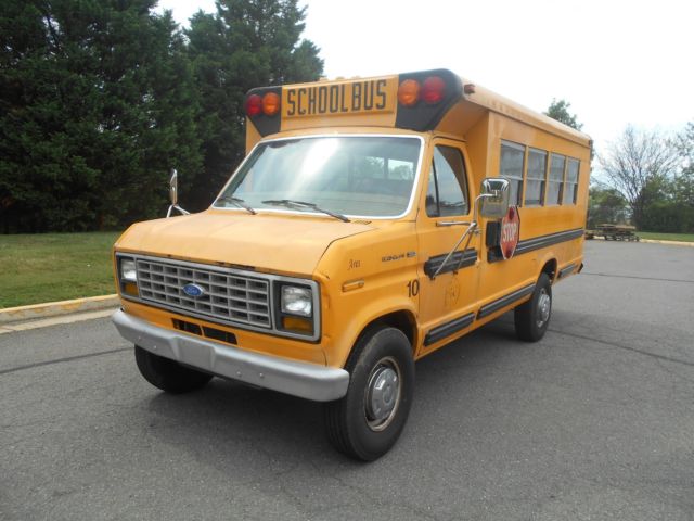 1989 ford econoline e-350 school bus automatic 5.8l v8 ohv