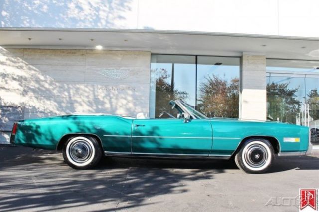 1976 cadillac eldorado convertible in greenbrier firemist metallic, 1,542 miles
