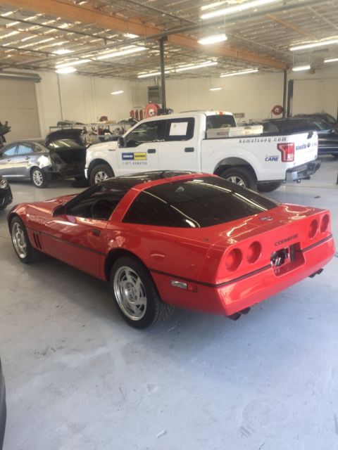 1990 corvette copue red 35k miles 6 speed