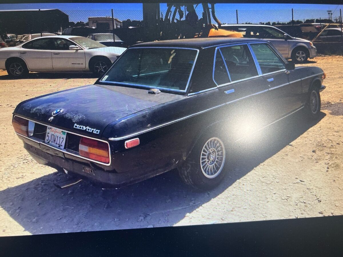 1972 bmw 5 series sedan black rwd manual 4 door