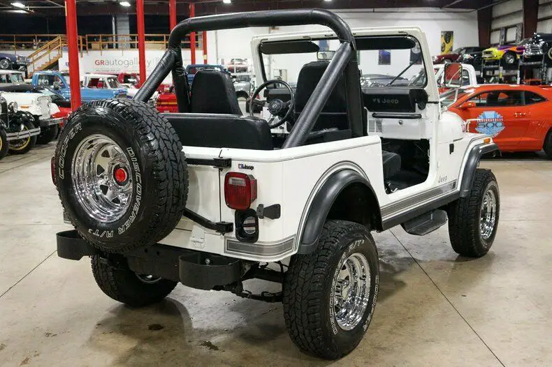 1984 jeep cj-7 laredo 51450 miles white jeep 4.2l i6 3-speed automatic