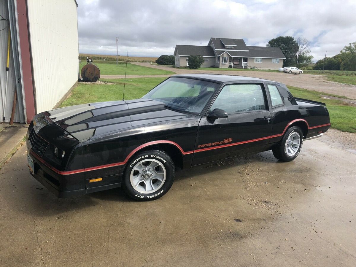 1986 chevrolet monte carlo coupe black rwd automatic ss