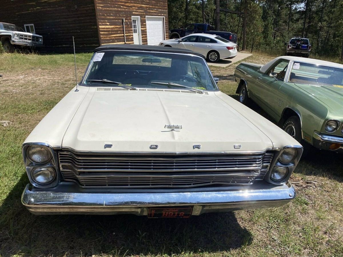 1966 ford galaxie 500 93992 miles white convertible 8 cyl, automatic