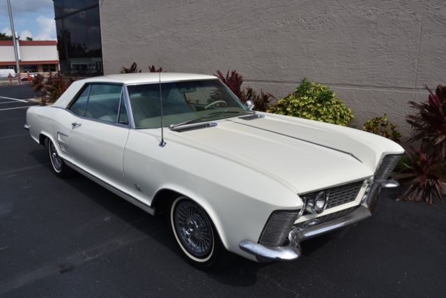 1963 buick riviera 0 white coupe 401c.i. automatic