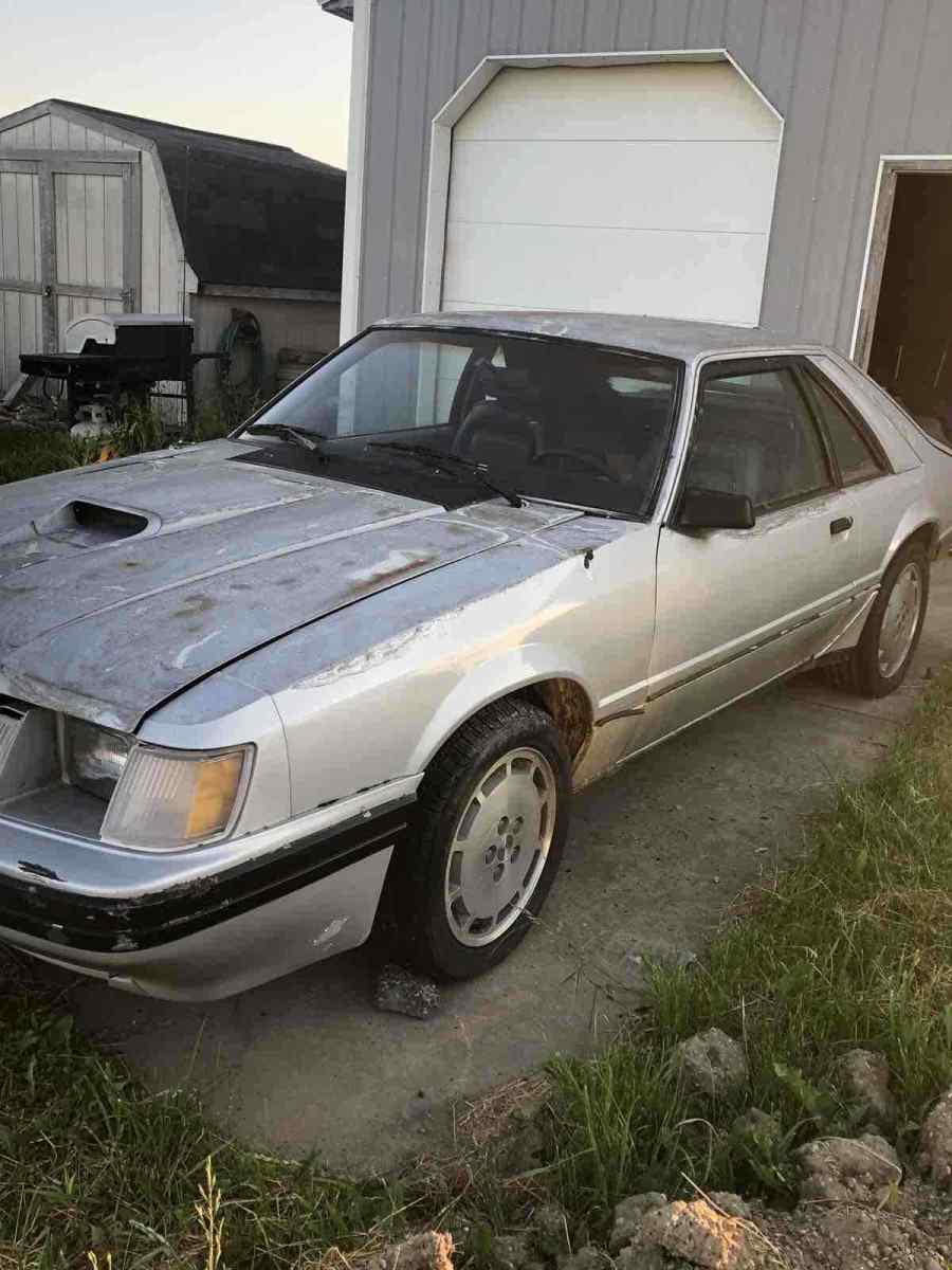 1984 ford mustang hatchback grey rwd manual svo turbo