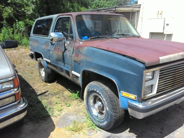 1986 gmc k5 jimmy 4x4 for sale! removable hardtop! good project truck!!