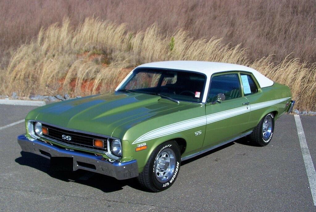 1973 chevrolet nova ss 5.7l 350 v8 4bbl ac automatic ps pwr disk brakes coupe