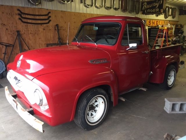 1954 ford f100 half ton short box v8 overdrive y-block hot rod