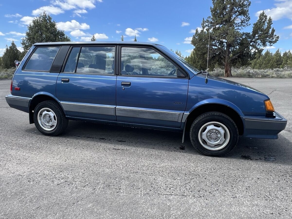 1988 dodge colt wagon blue vista