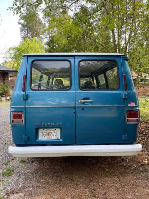 1974 chevrolet van van blue rwd automatic g10