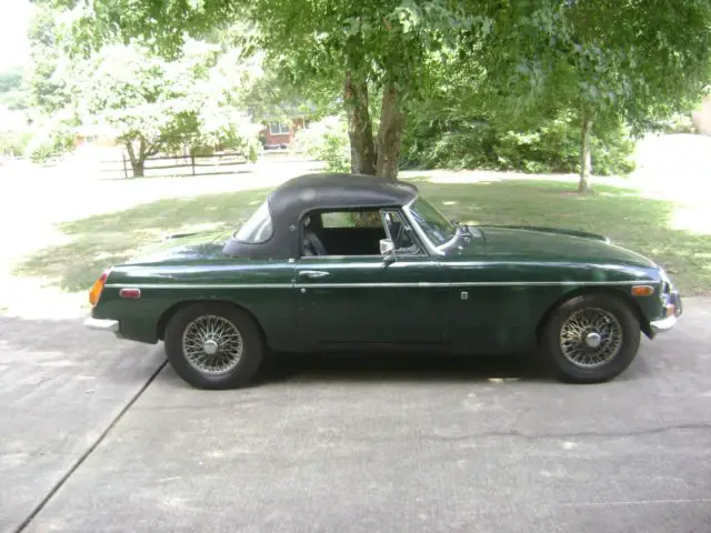 mg mgb wire wheels - hard top - new parts - split rear bumper bill of sale only