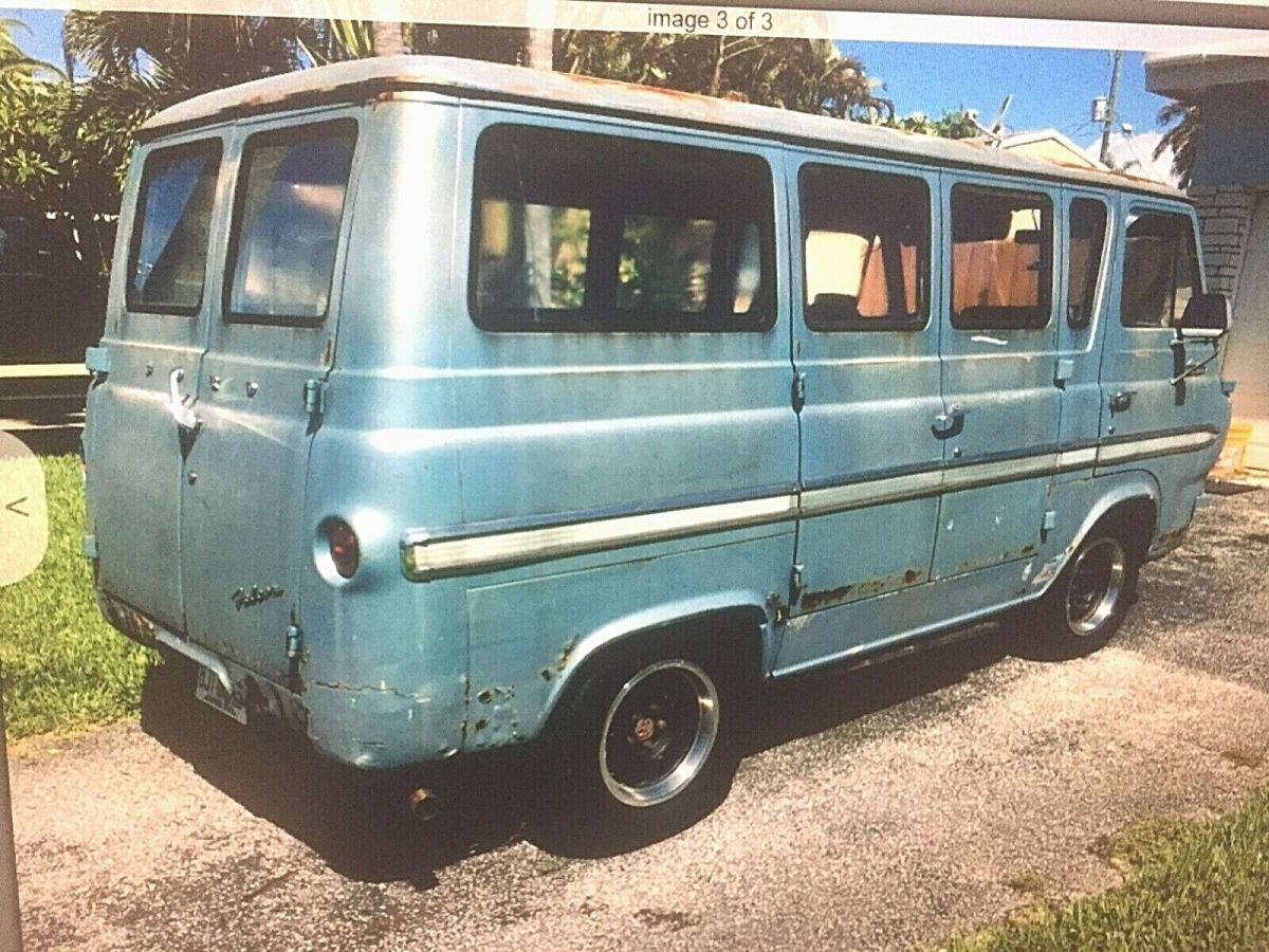 rare 1964 ford falcon club wagon, econoline, all original, needs restore, no res