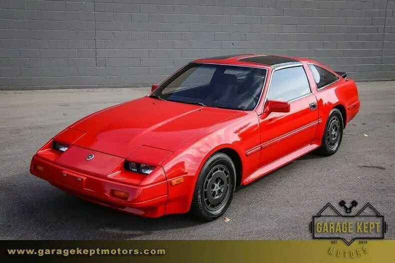 1986 nissan 300zx turbo red coupe 3.0l i6 50214 miles