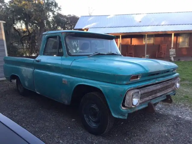1964 chevy c10 rare short wide big back wind fac. a/c fac. auto with factory v8