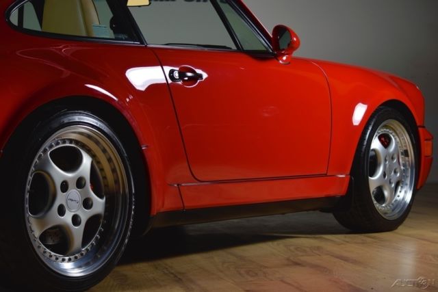 1994 porsche 3.6 turbo guards red over cashmere original paint