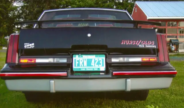 1983 oldsmobile hurst/olds 15th anniversary edition, v8, t-top, lightning rods