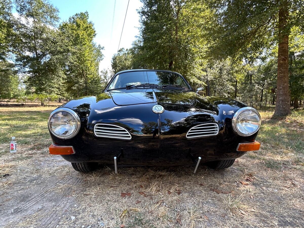 1970 volkswagen 1600 karmann-ghia coupe coupe black rwd manual