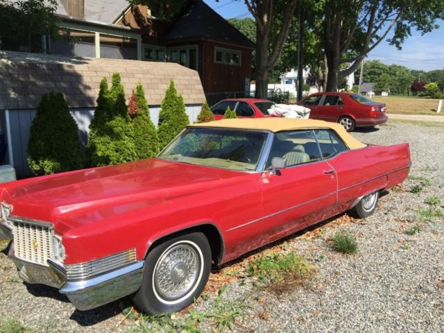 no reserve - nice caddy convertible, 118k, 472 v8, not bustle slant back seville