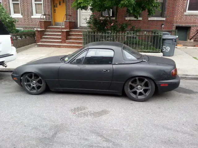 1990 mazda miata 16in rims slammed low hard top