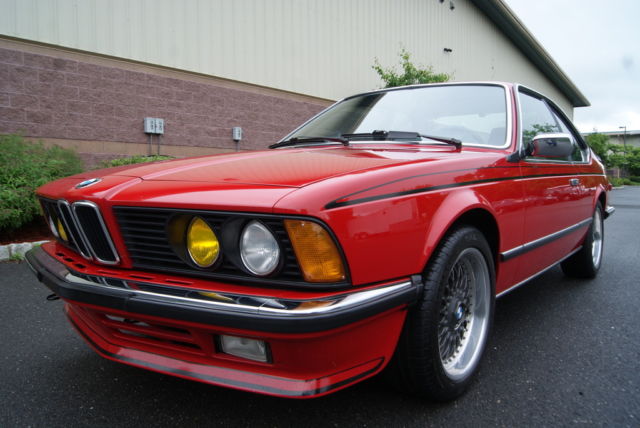 1985 bmw 635csi cinnabar red with tan very nice example !!! no reserve !!!