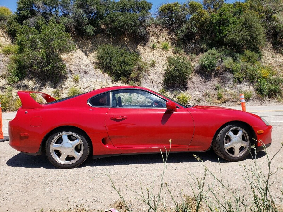 1994 toyota supra hatchback red rwd manual sport roof