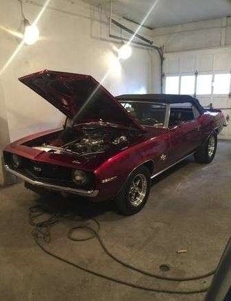 1969 chevrolet camaro ss convertible 383 stroker v8 supercharger automatic rwd