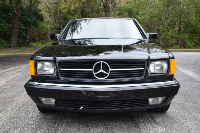 1985 mercedes benz 500sec recent service desirable black/black