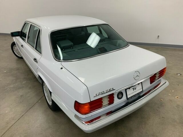 1991 mercedes-benz 420sel 4dr sedan 420sel 52734 miles white sedan 4.2l automati