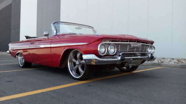 1961 impala convertible barn find. very rare find!