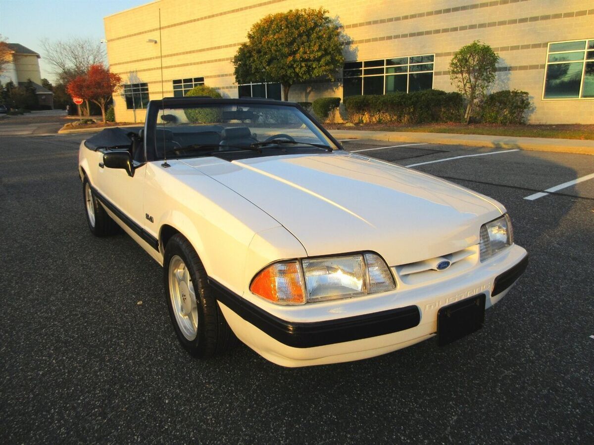 1991 ford mustang lx 5.0 convertible low mileage super clean classic rare find