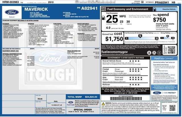 2023 ford maverick xl