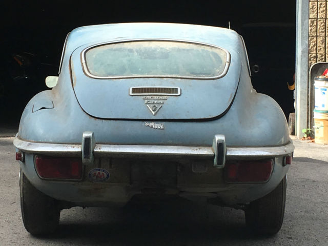 1971 jaguar 2+2, e-type, xke, v-12, at, a/c, 1 owner, garage find, time capsule