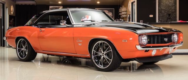 1969 chevrolet camaro 427ci/430hp/444 ft.lbs. restomod/pro touring beautiful !!