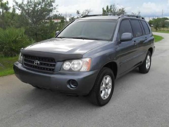 used 2002 toyota highlander v6 (natl) suv, 123,230 miles in pompano beach, fl