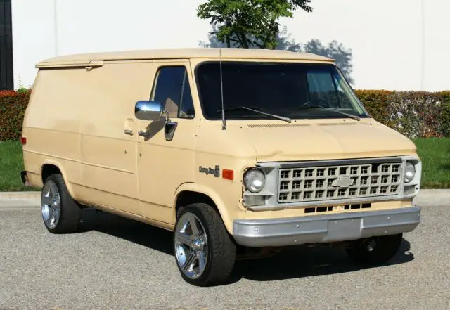 california original, 1982 chevrolet g-20, panel van, 78k miles(310)259-5383