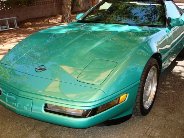 1991 chevrolet corvette convertible quasar green excellent condition